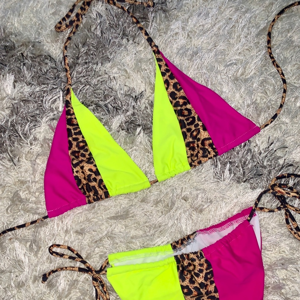 CHEETAH NEON STRING Bikini
